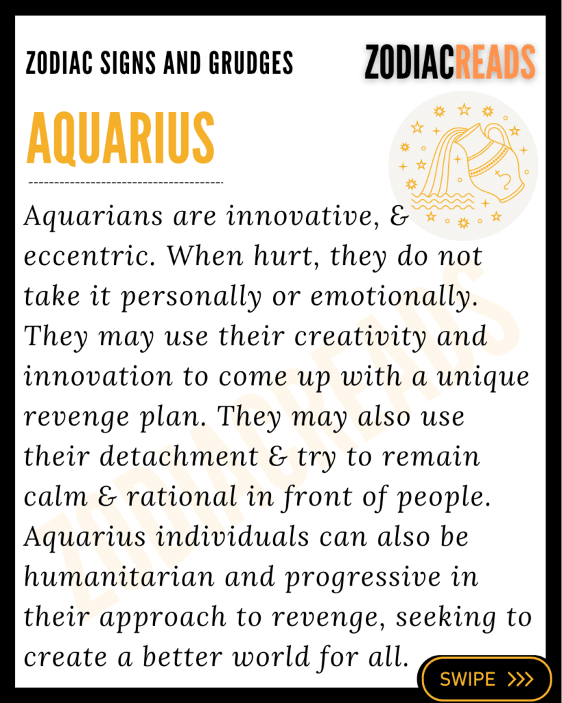 Aquarius and grudges