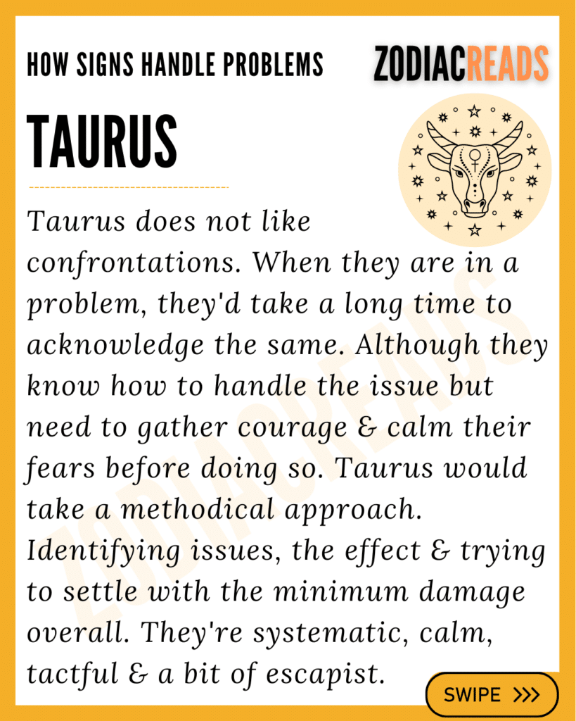 how taurus handle problems