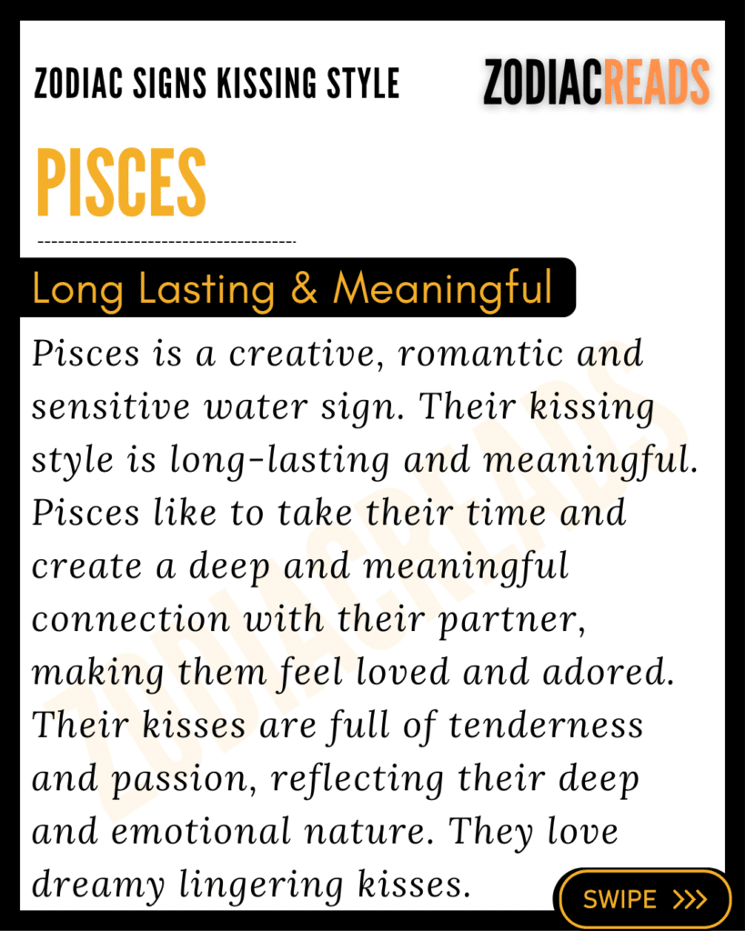 Pisces kissing style