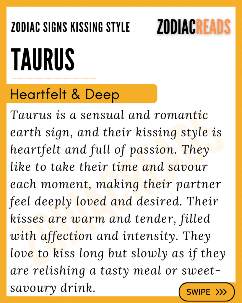 Taurus kissing style