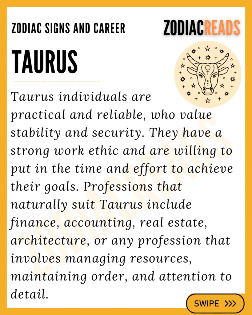 Taurus and career