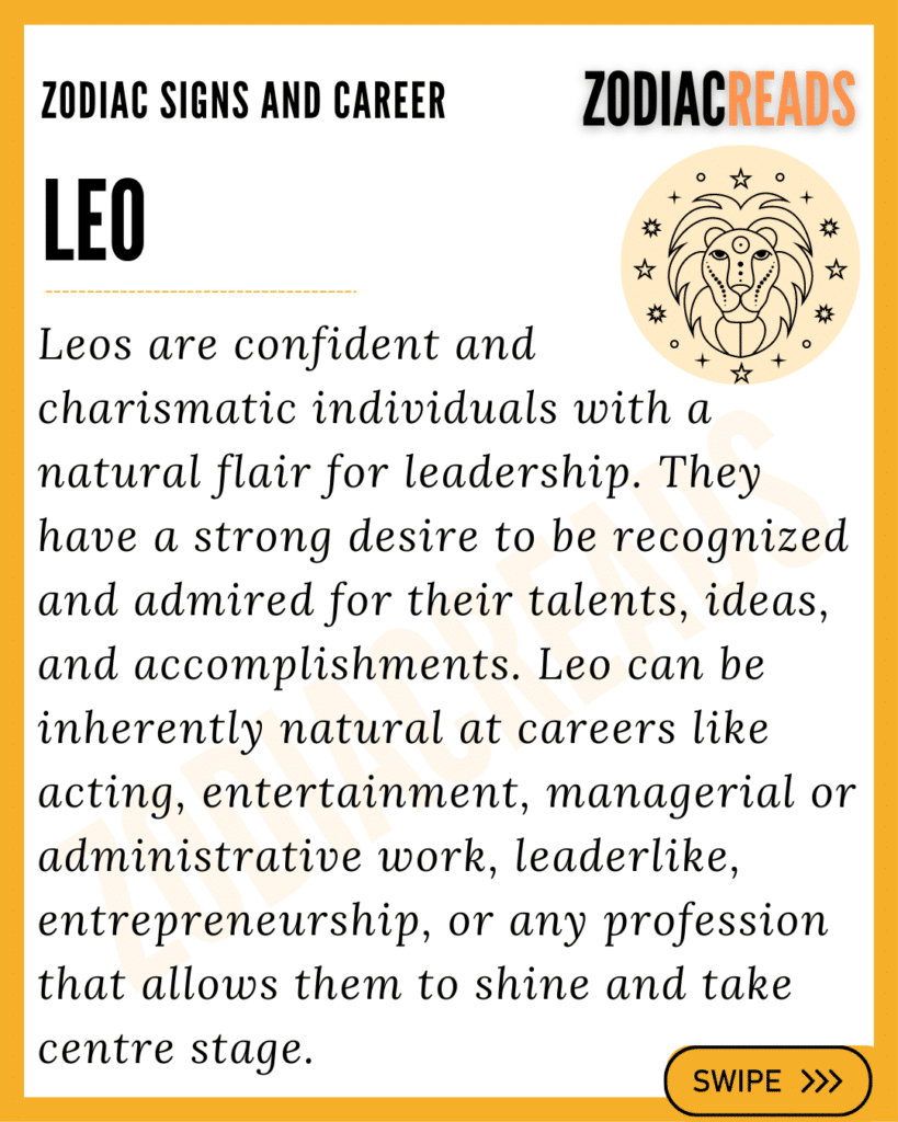 Leo and career