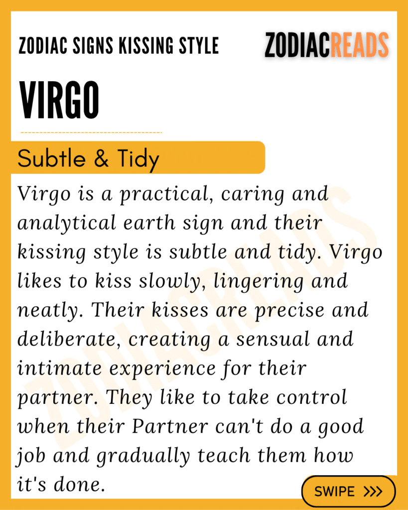 Virgo kissing style