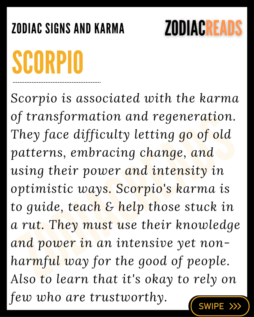 Scorpio And KArma