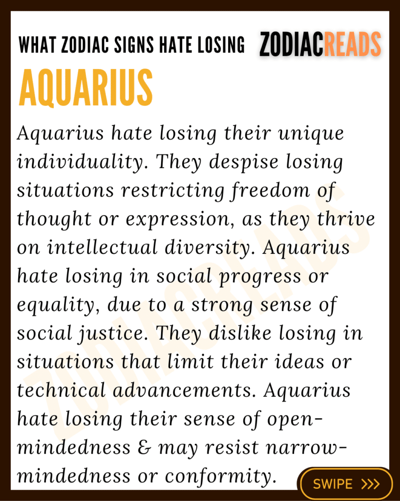 Aquarius hate the most
