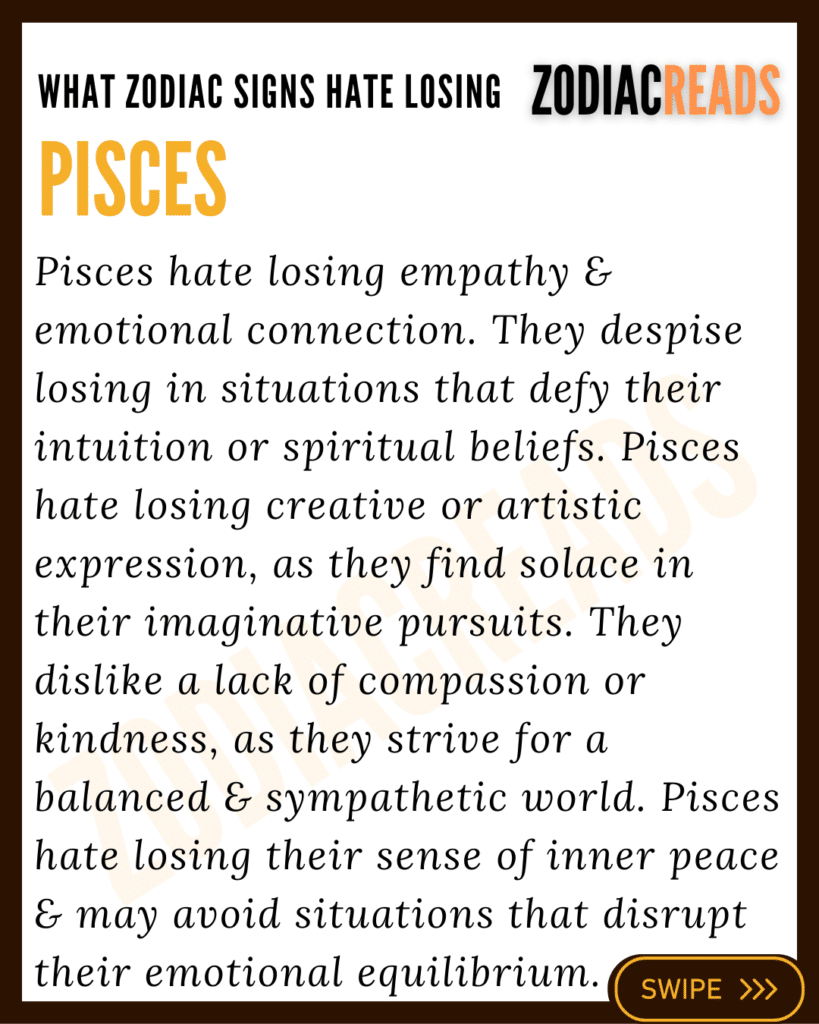 Pisces hate the most