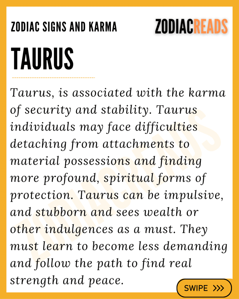 Taurus And Karma