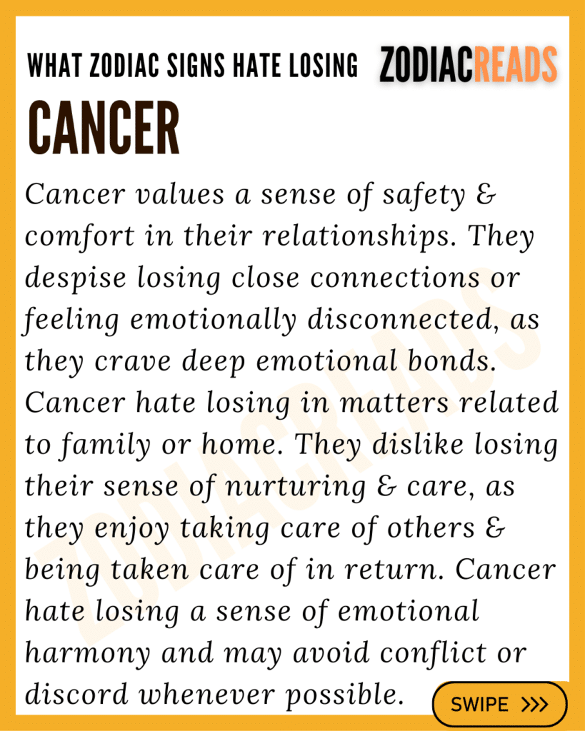 Cancer hate the most