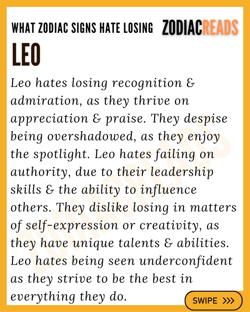 Leo hate the most