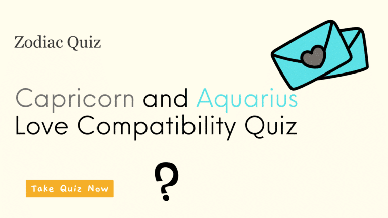 Capricorn and Aquarius compatibility quiz