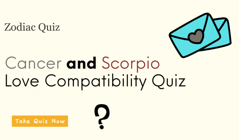 Cancer and Scorpio compatibility quiz