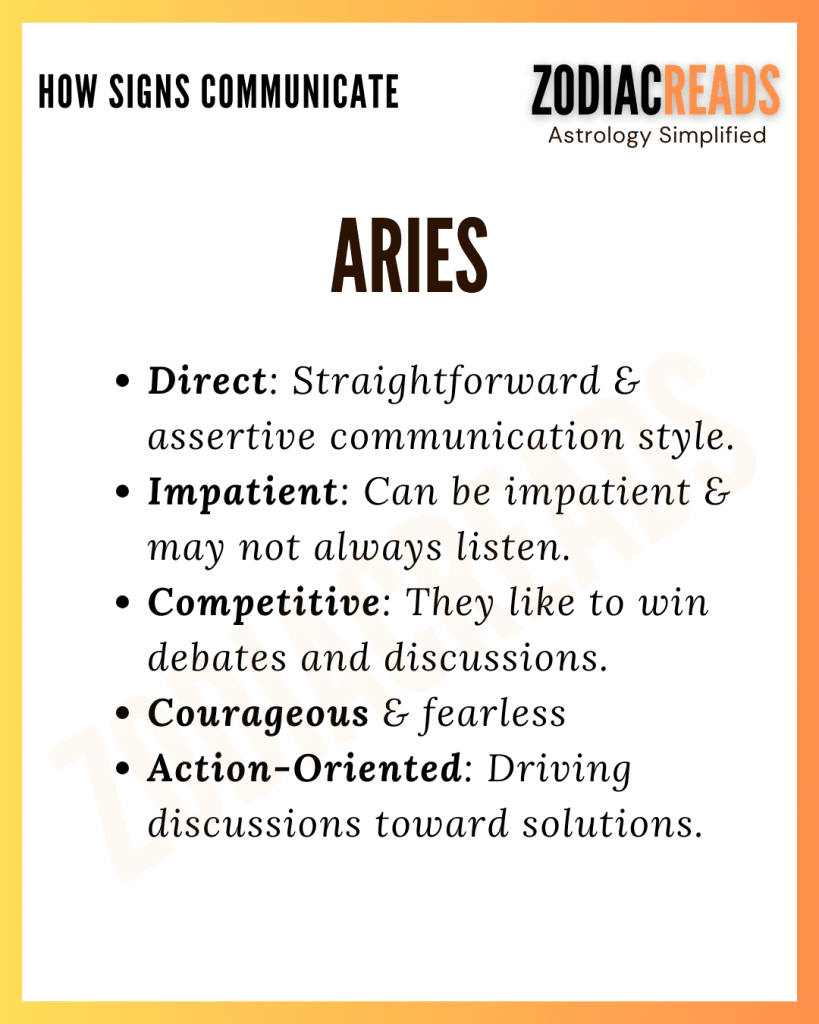 Aries and communication
