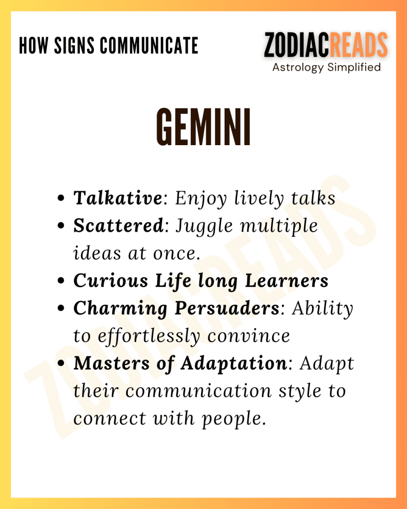 Gemini and communication
