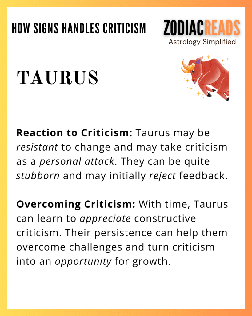 02 Taurus and Criticism