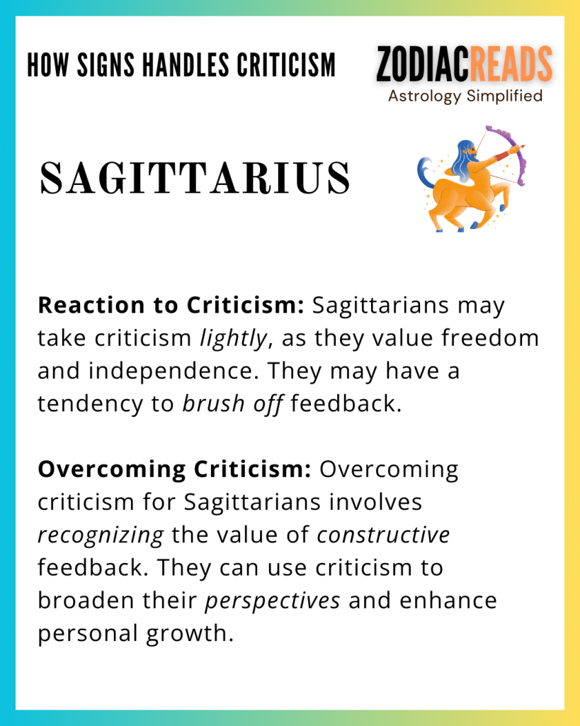 09 Sagittarius and Criticism