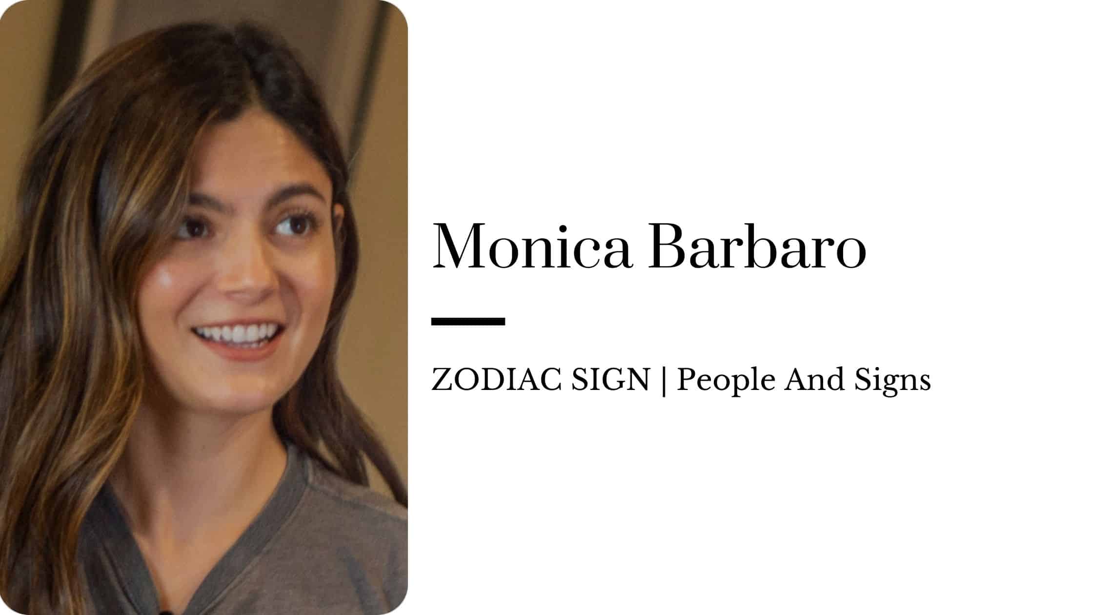 Monica Barbaro zodiac sign