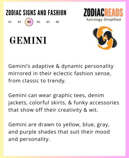 zodiac signs and fashion Gemini