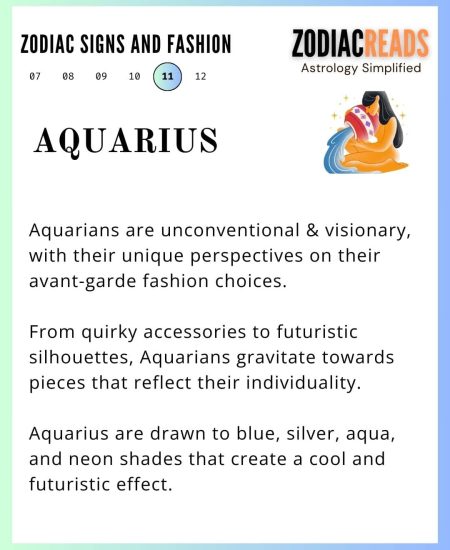 zodiac signs and fashion aquarius