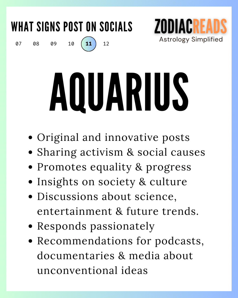 Aquarius and Social media