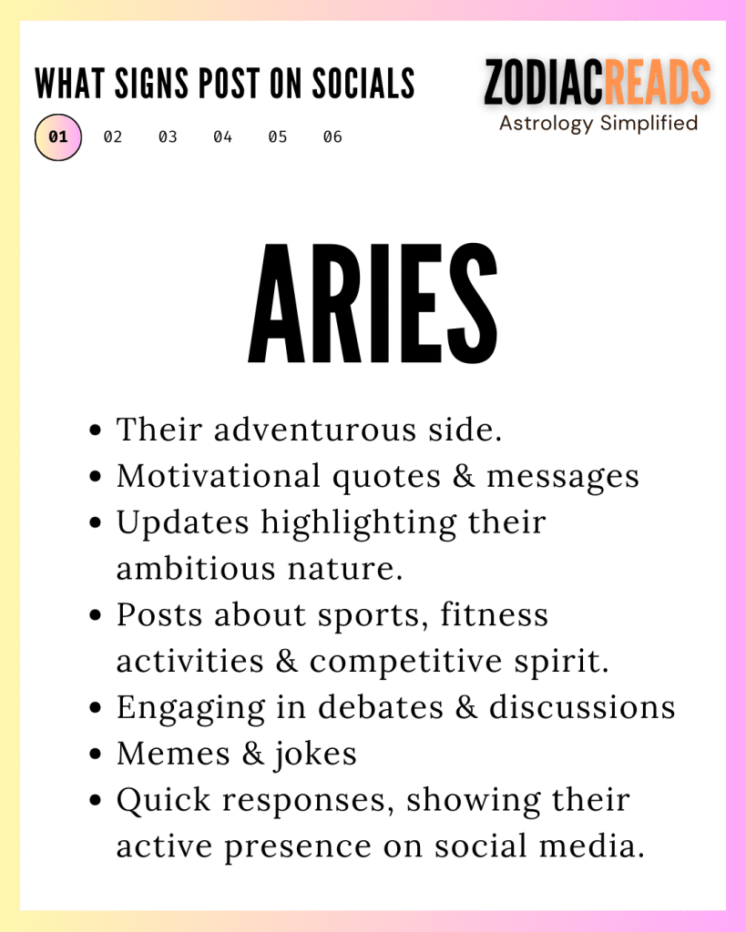 Aries and Social media