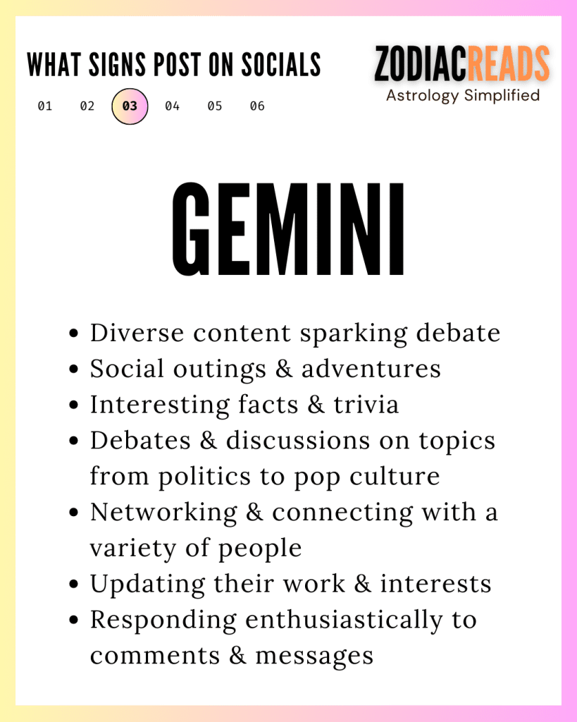 Gemini and Social media