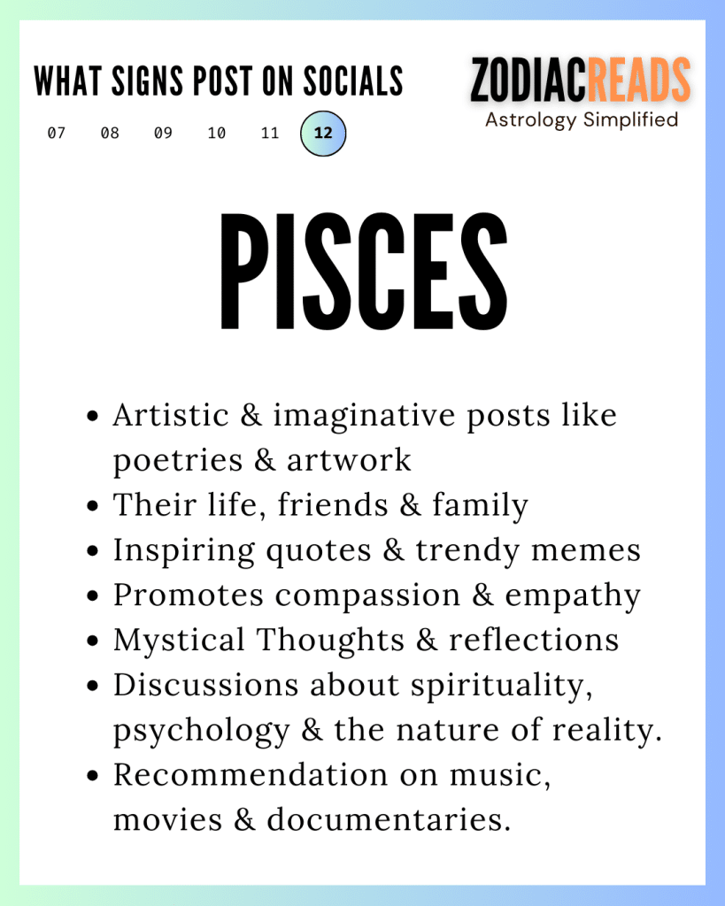 Pisces and social media