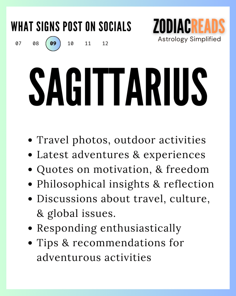 Sagittarius and social media