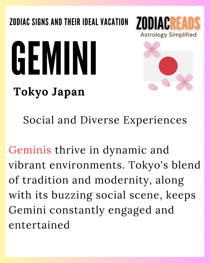 Zodiac signs and vacation 11 Gemini and vacation
