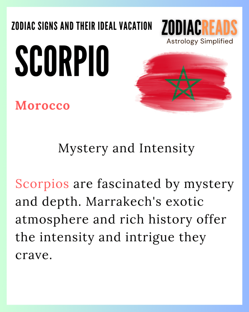 Zodiac signs and vacation 5 Scorpio and Vacation