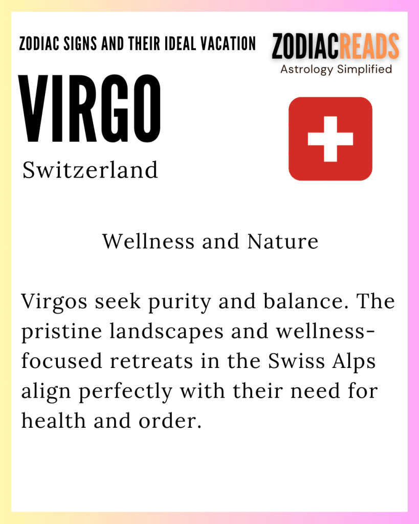 Zodiac signs and vacation 8 Virgo and Vacation