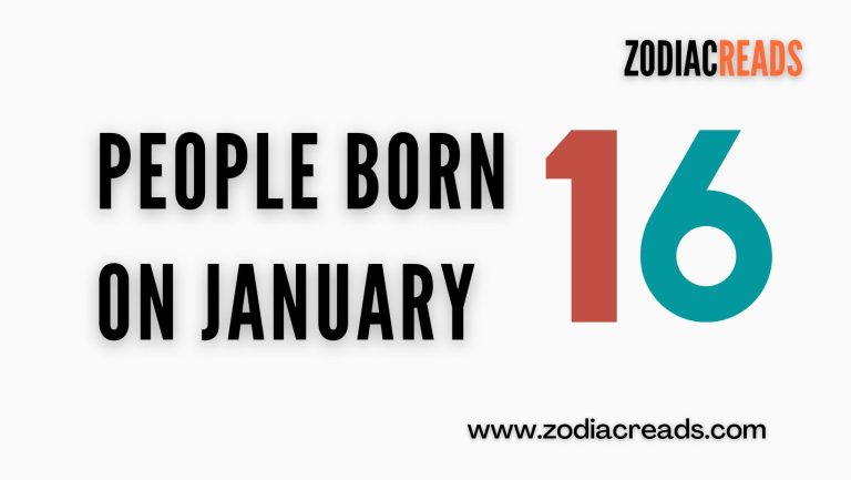 People born on January 16