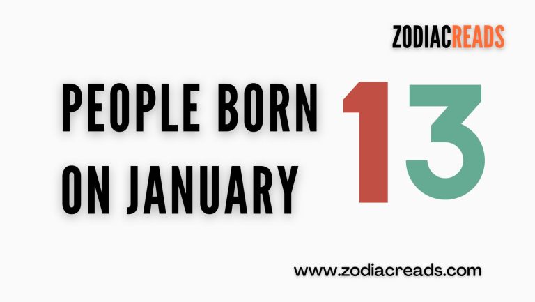 People born on January 13
