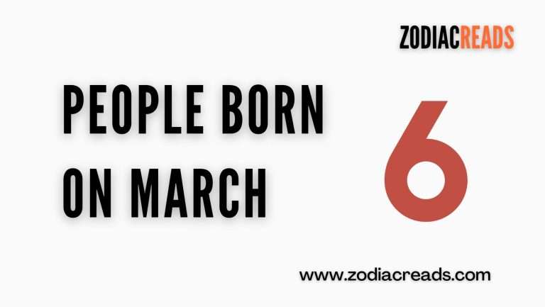 People Born on March 6