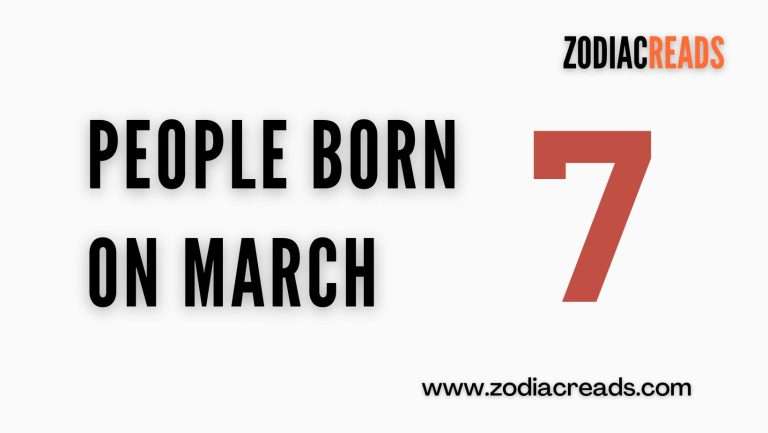 People Born on March 7