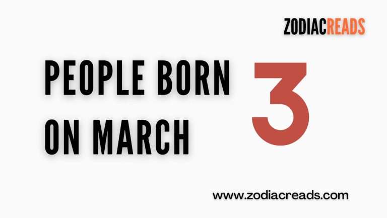 People born on 3rd march
