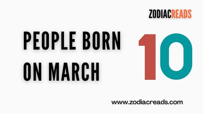 People born on march 10