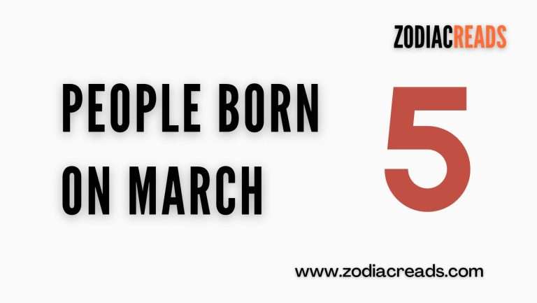 People borrn on March 5