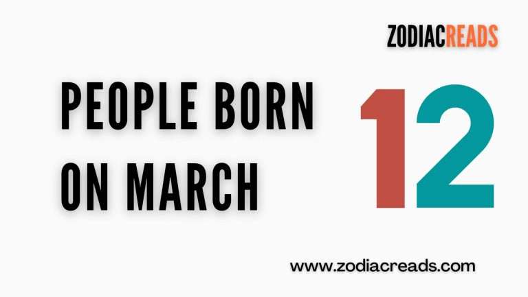 People born on march 12