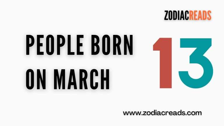 People born on march 13