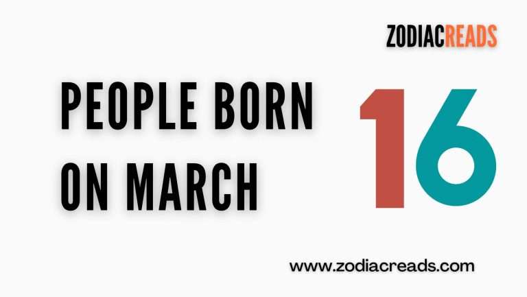 People born on march 16