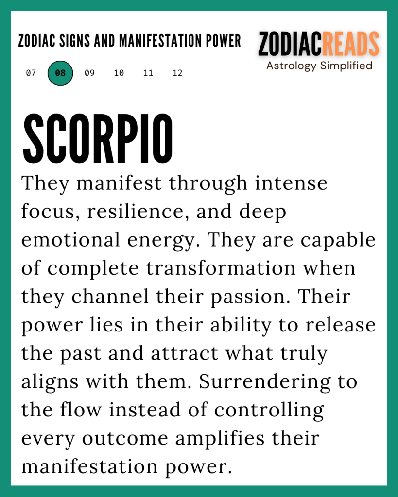 11 Zodiac Signs and Their Manifestation Power