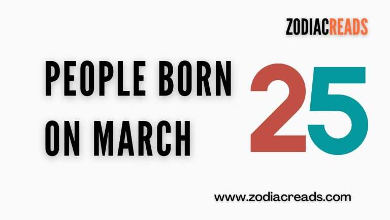 People born on march 25