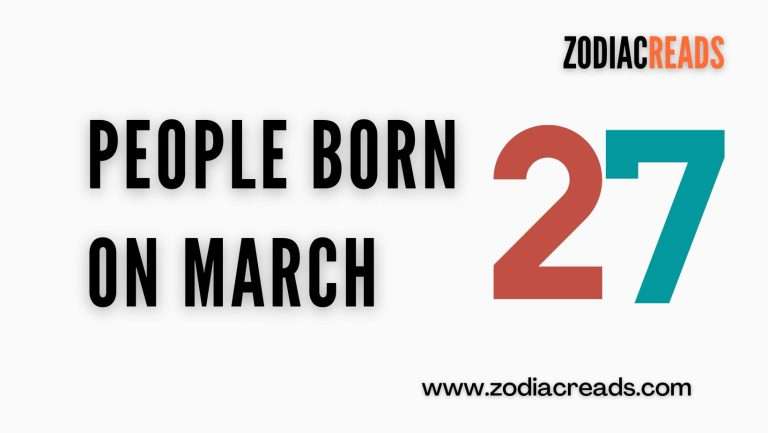 People born on march 27