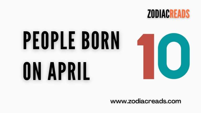 People Born on April 10