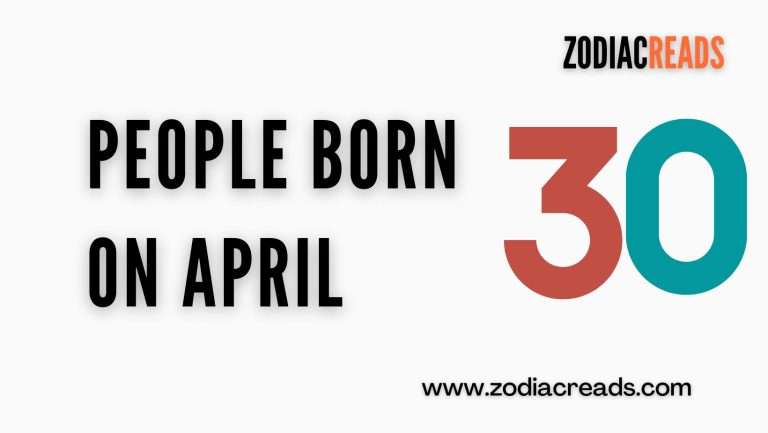 People Born on April 30
