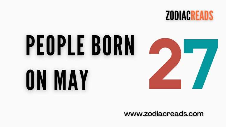 People Born on May 27