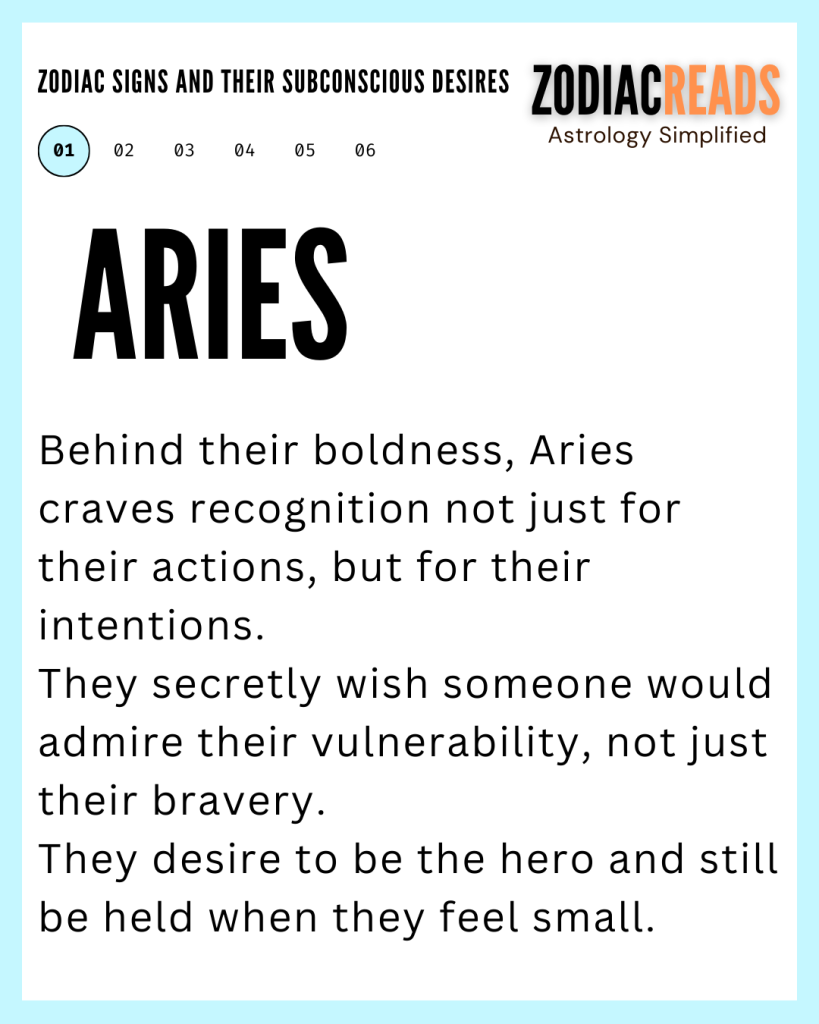 ZODIAC SIGNS AND THEIR SUBCONSCIOUS DESIRES12 aries