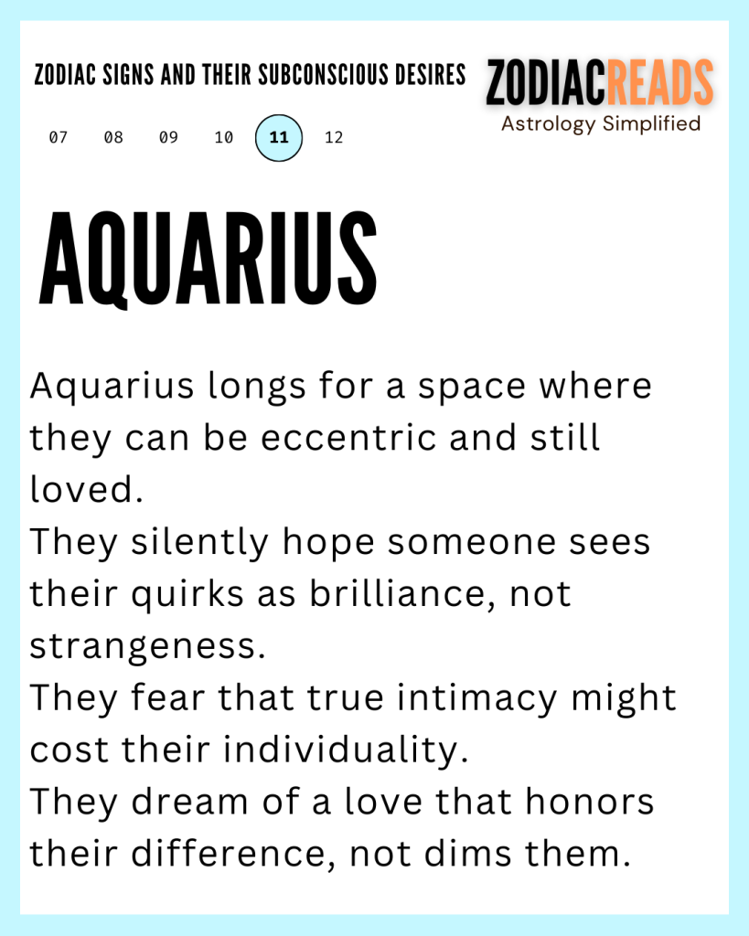 ZODIAC SIGNS AND THEIR SUBCONSCIOUS DESIRES2 aquarius