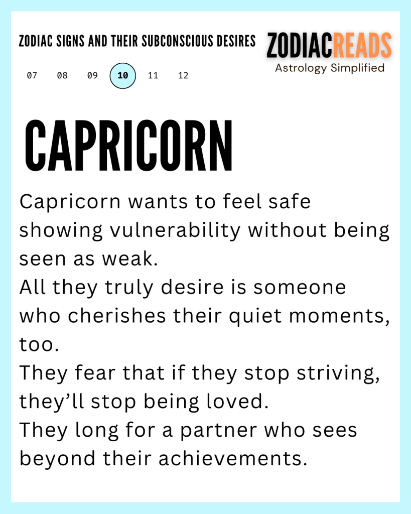 ZODIAC SIGNS AND THEIR SUBCONSCIOUS DESIRES3 capricorn