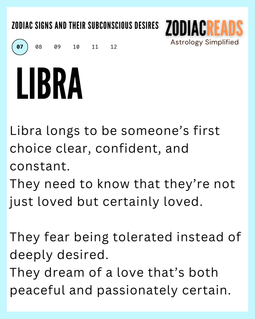 ZODIAC SIGNS AND THEIR SUBCONSCIOUS DESIRES6 libra
